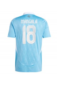 België Orel Mangala #18 Voetbaltruitje Uit tenue EK 2024 Korte Mouw